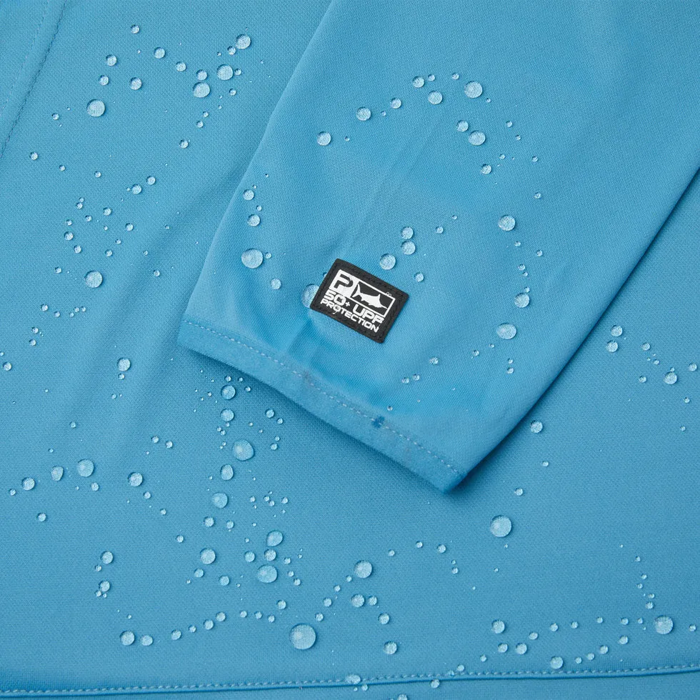 Pelagic Defcon Starboard Hooded Fishing Shirt - Ocean