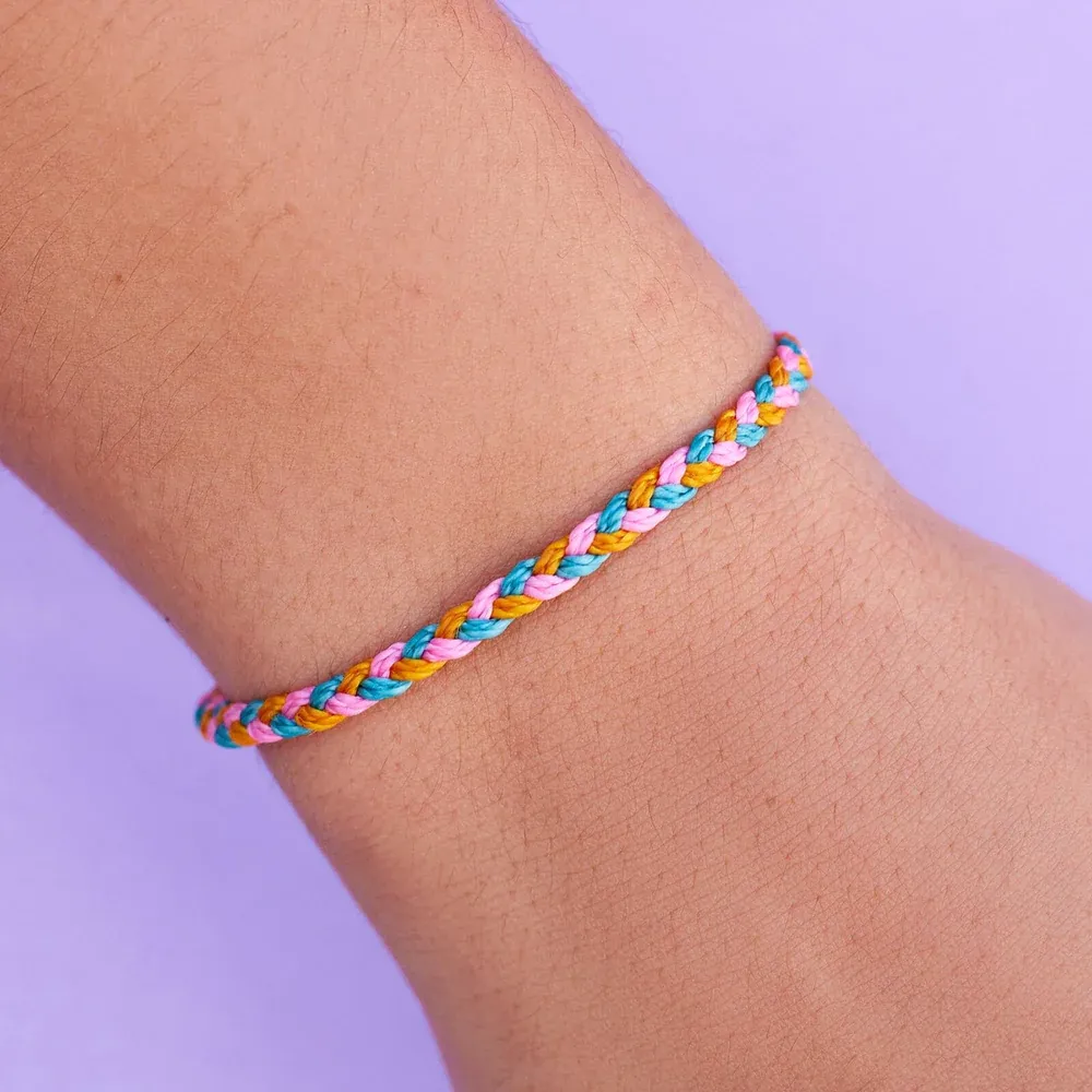 Pura Vida Multi Mini Braided Bracelet ~ Tropic