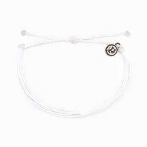 Pura Vida Solid Original Bracelet ~ White