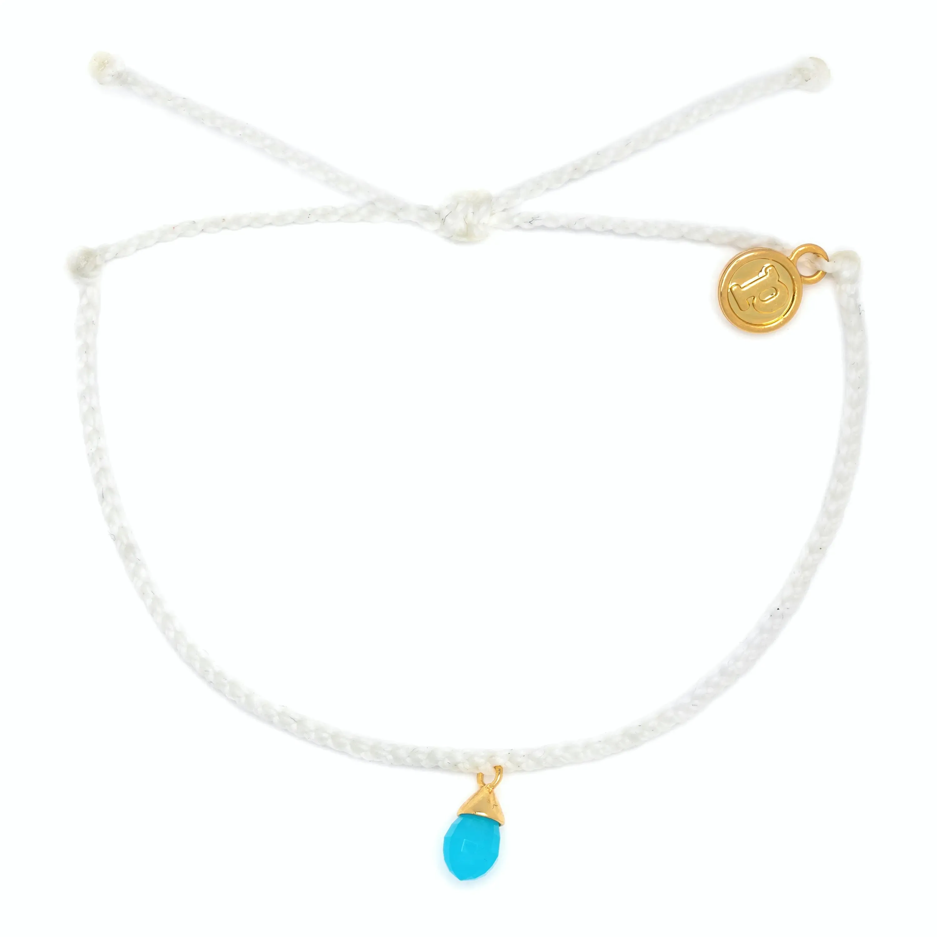 Pura Vida Water Drop Gold Charm Bracelet