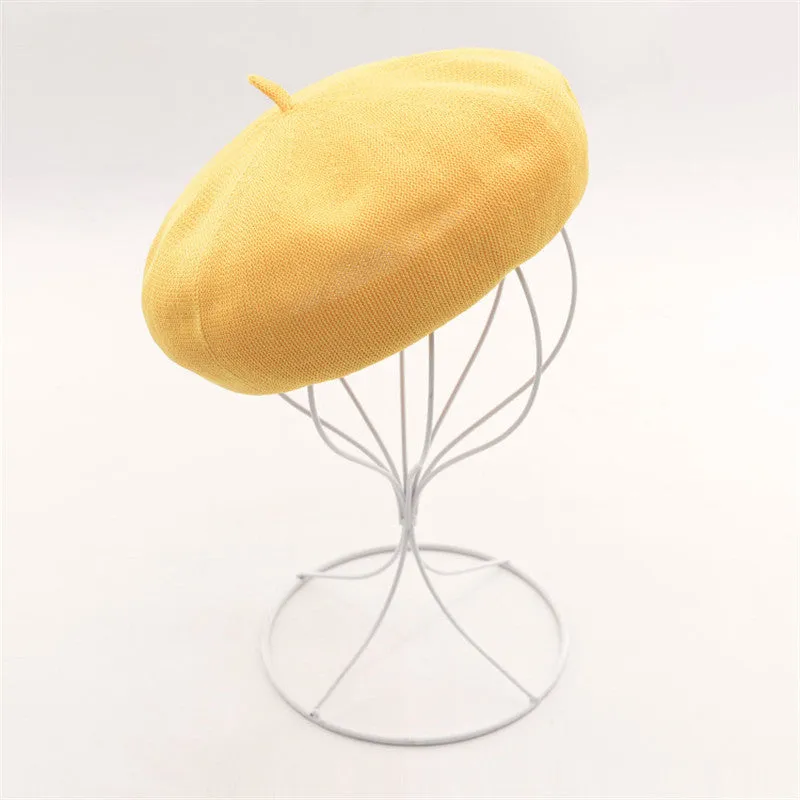 "THIN BREATHABLE KNIT" OCTAGONAL BERET K061413