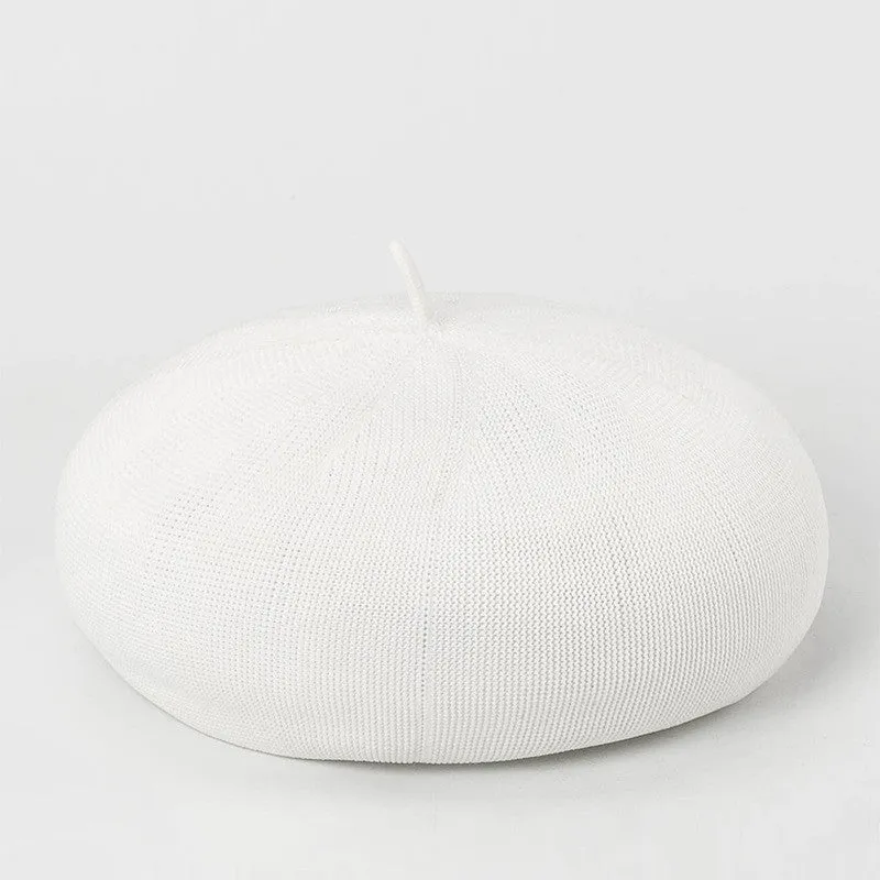 "THIN BREATHABLE KNIT" OCTAGONAL BERET K061413