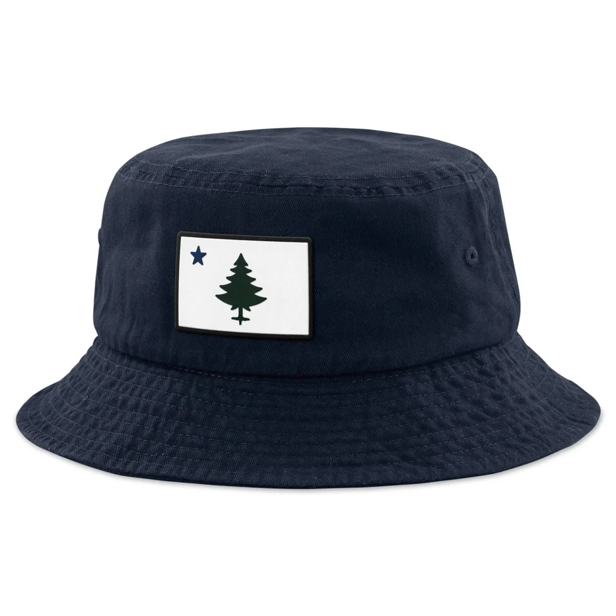 Retro Maine Flag PVC Bucket Hat