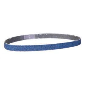 Saint-Gobain Blue Fire Coarse Grit Cloth File Belts, 3/8 in x 13 in, 80 Grit, 78072736062