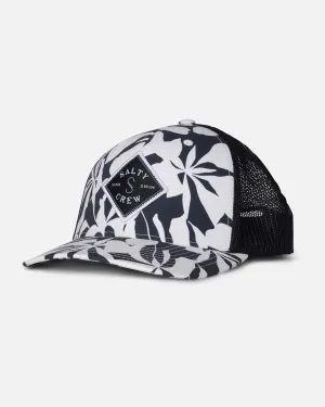 Salty Crew Womens Sealine Retro Trucker Hat - Optic Black