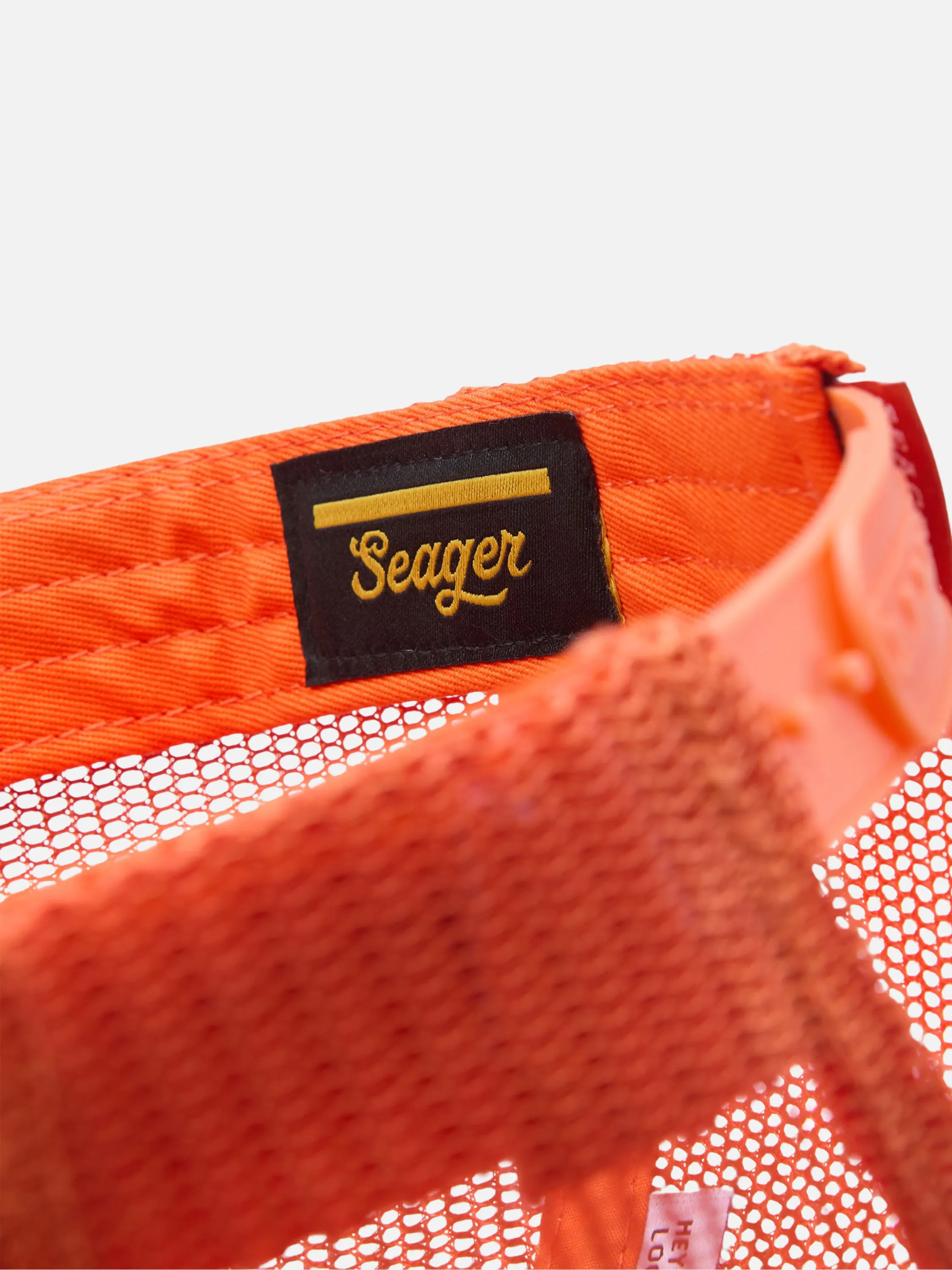 Seager Old Town All Mesh Snapback - Blaze Orange