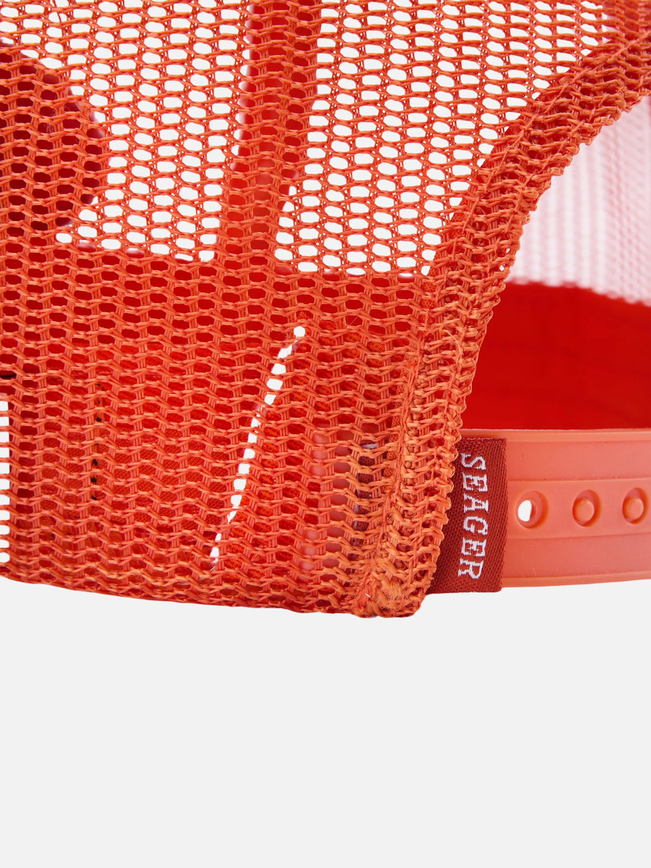 Seager Old Town All Mesh Snapback - Blaze Orange