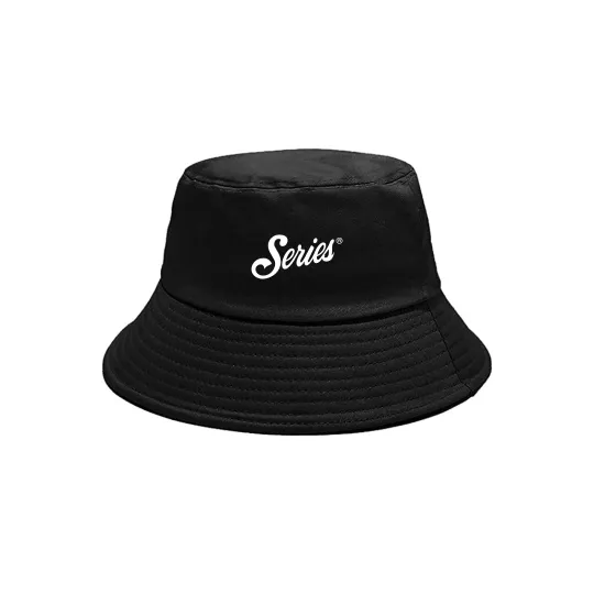 SERIES WORLD SCRIPT LOGO BUCKET - BLACK
