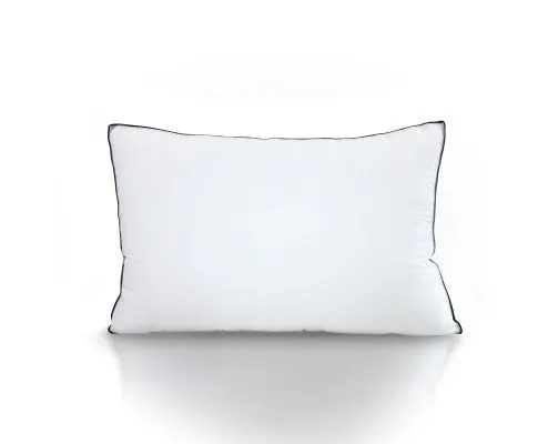 Silk Blend Pillow Hypoallergenic Gusset Cotton Cover Twin Pack White 50 x 75cm