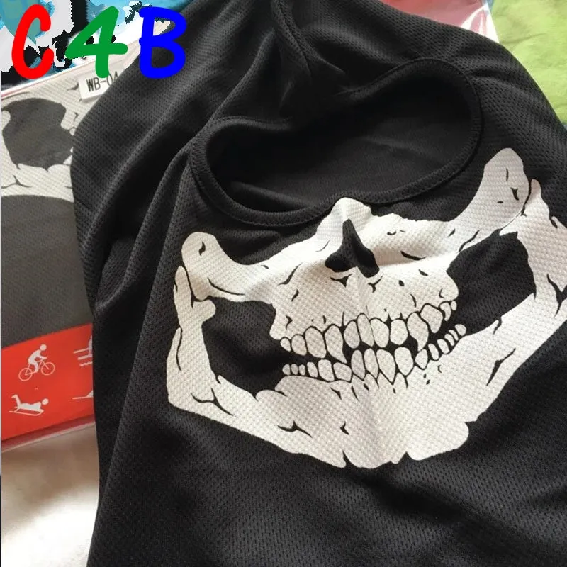 Skull Motorcycle Balaclava Full Face Mask Motor Helmet Liner Hats Ski Paintball Tactical Snowboard Biker Riding Hood  Shield