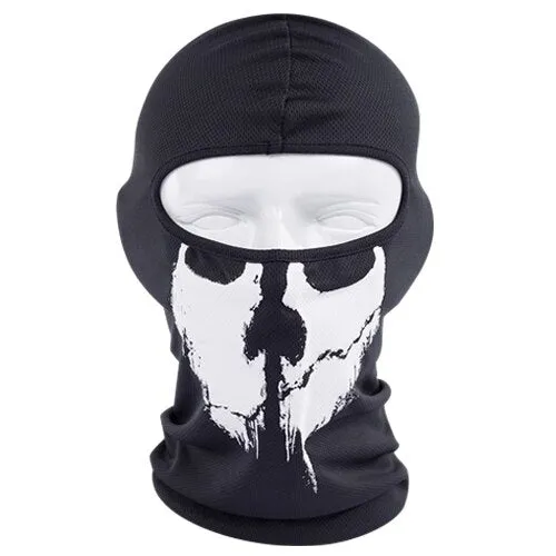 Skull Motorcycle Balaclava Full Face Mask Motor Helmet Liner Hats Ski Paintball Tactical Snowboard Biker Riding Hood  Shield