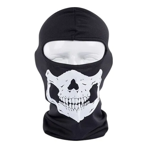 Skull Motorcycle Balaclava Full Face Mask Motor Helmet Liner Hats Ski Paintball Tactical Snowboard Biker Riding Hood  Shield