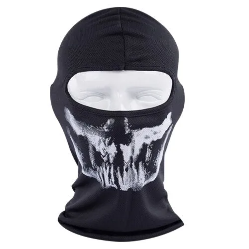 Skull Motorcycle Balaclava Full Face Mask Motor Helmet Liner Hats Ski Paintball Tactical Snowboard Biker Riding Hood  Shield