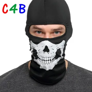 Skull Motorcycle Balaclava Full Face Mask Motor Helmet Liner Hats Ski Paintball Tactical Snowboard Biker Riding Hood  Shield