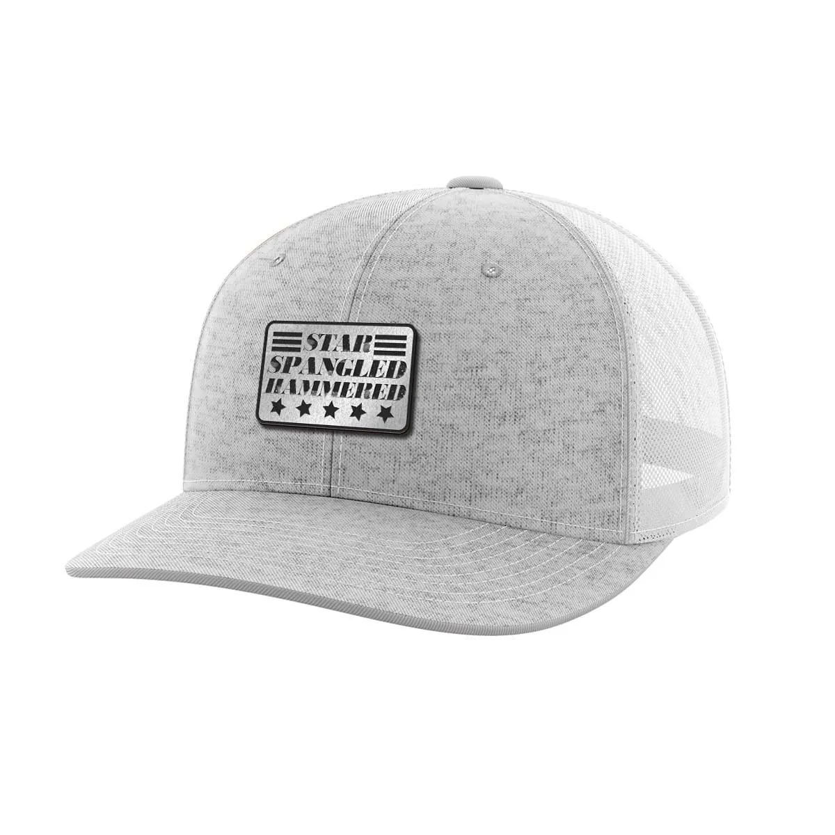 Star Spangled Hammered Black Patch Hat