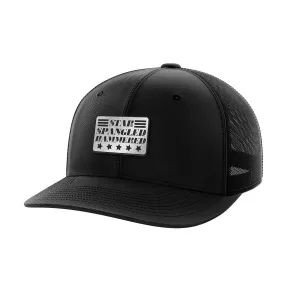 Star Spangled Hammered Black Patch Hat