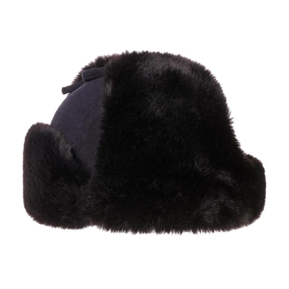 Stetson - Barnaco Wool Aviator Hat - Beanie - Navy