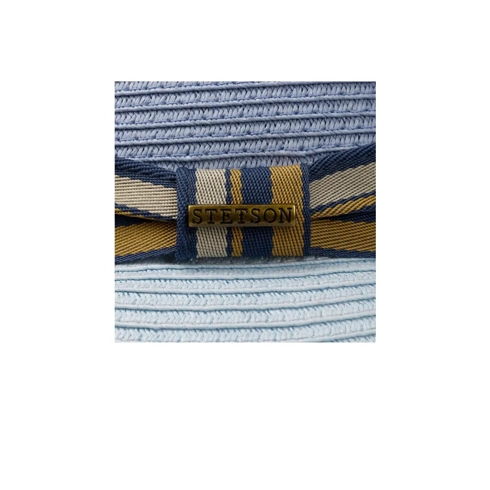 Stetson - Licano Toyo Pork Pie - Straw Hat - Light Blue
