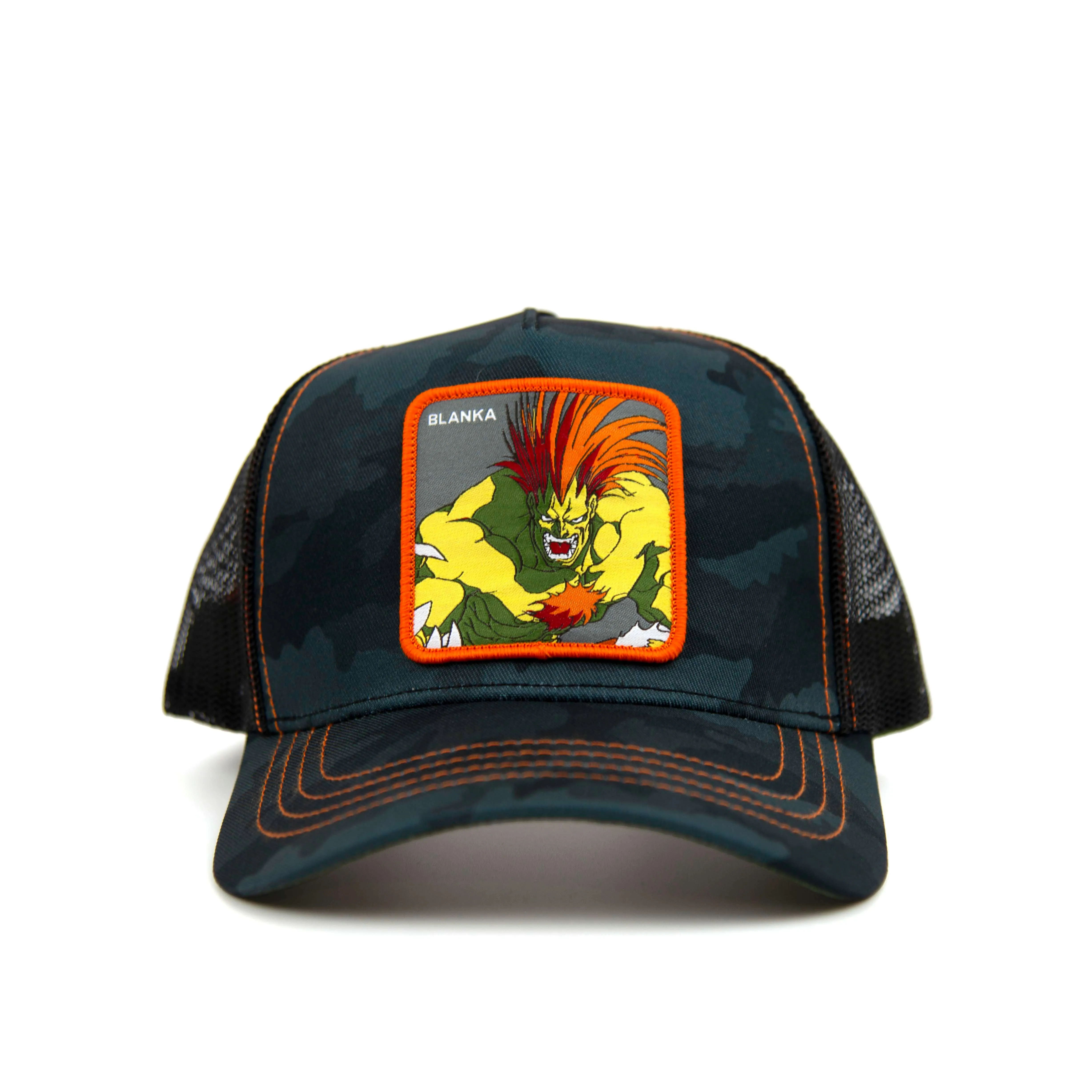 STREET FIGHTER Blanka Trucker Hat Camo