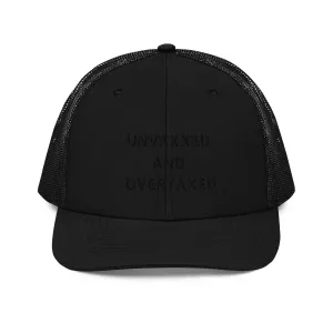 Unvaxxed and Overtaxed Black Trucker Hat