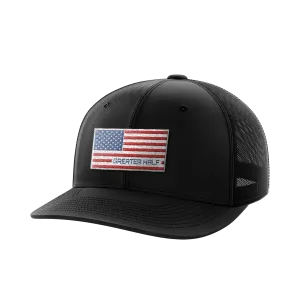 USA Flag Woven Patch Hat