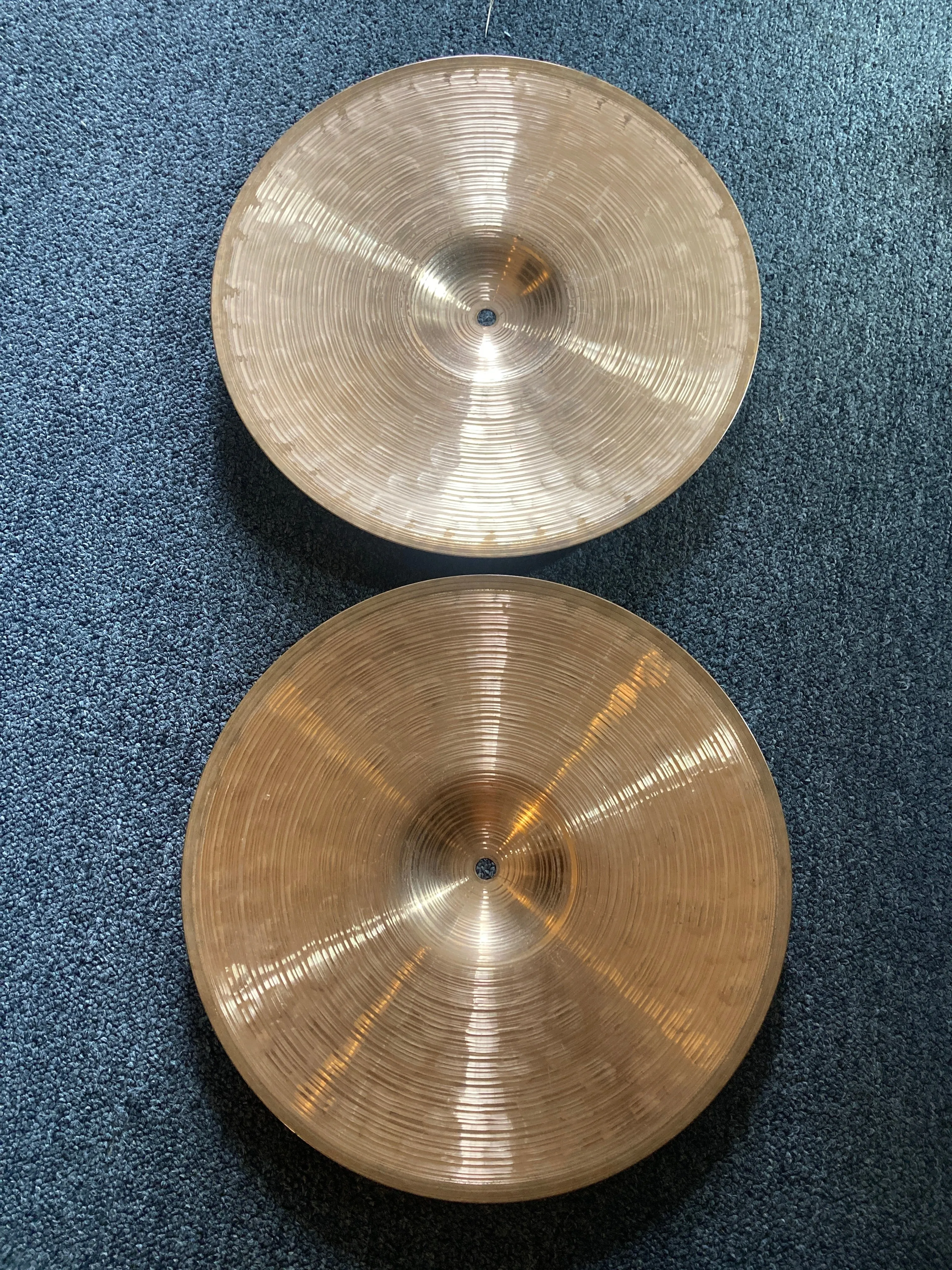 Used Meinl Custom Classic Powerful 14" Hi Hats T-978g B-1052g