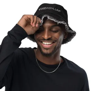 VA Logo Distressed Denim Bucket Hat
