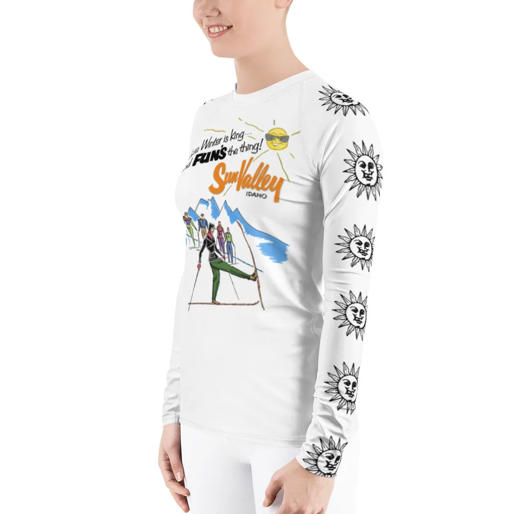 Vintage Skier Class Sun Valley Sun Long Sleeve Top