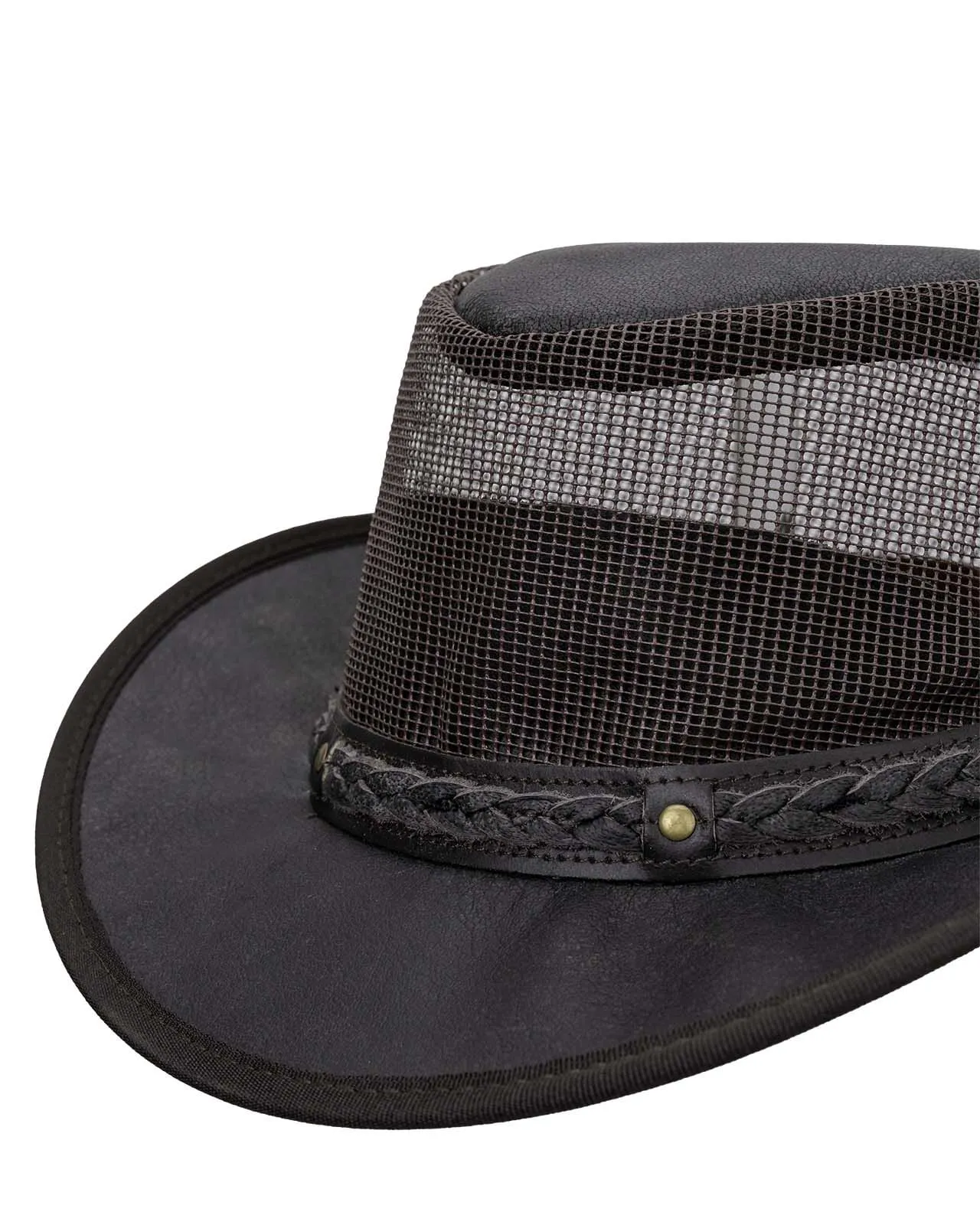 Wagga Wagga with Mesh Leather Hat