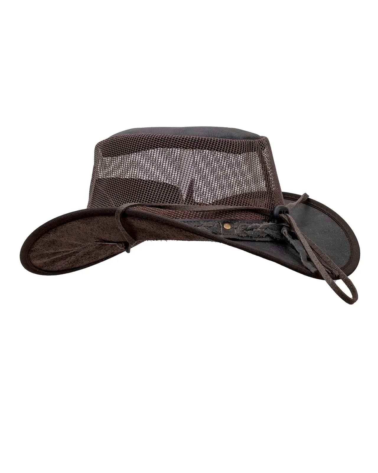 Wagga Wagga with Mesh Leather Hat