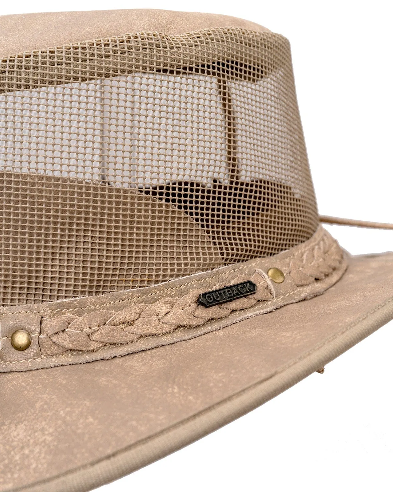 Wagga Wagga with Mesh Leather Hat