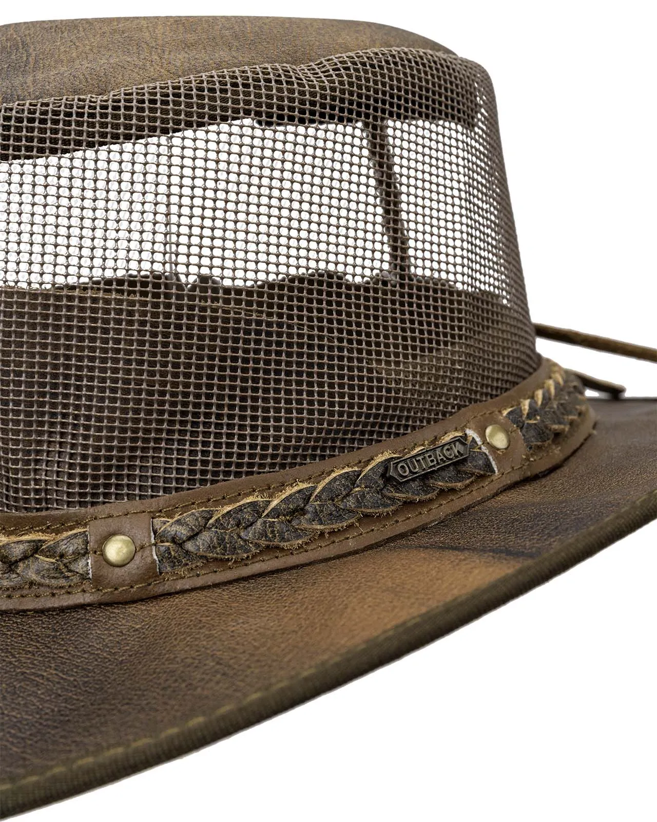 Wagga Wagga with Mesh Leather Hat