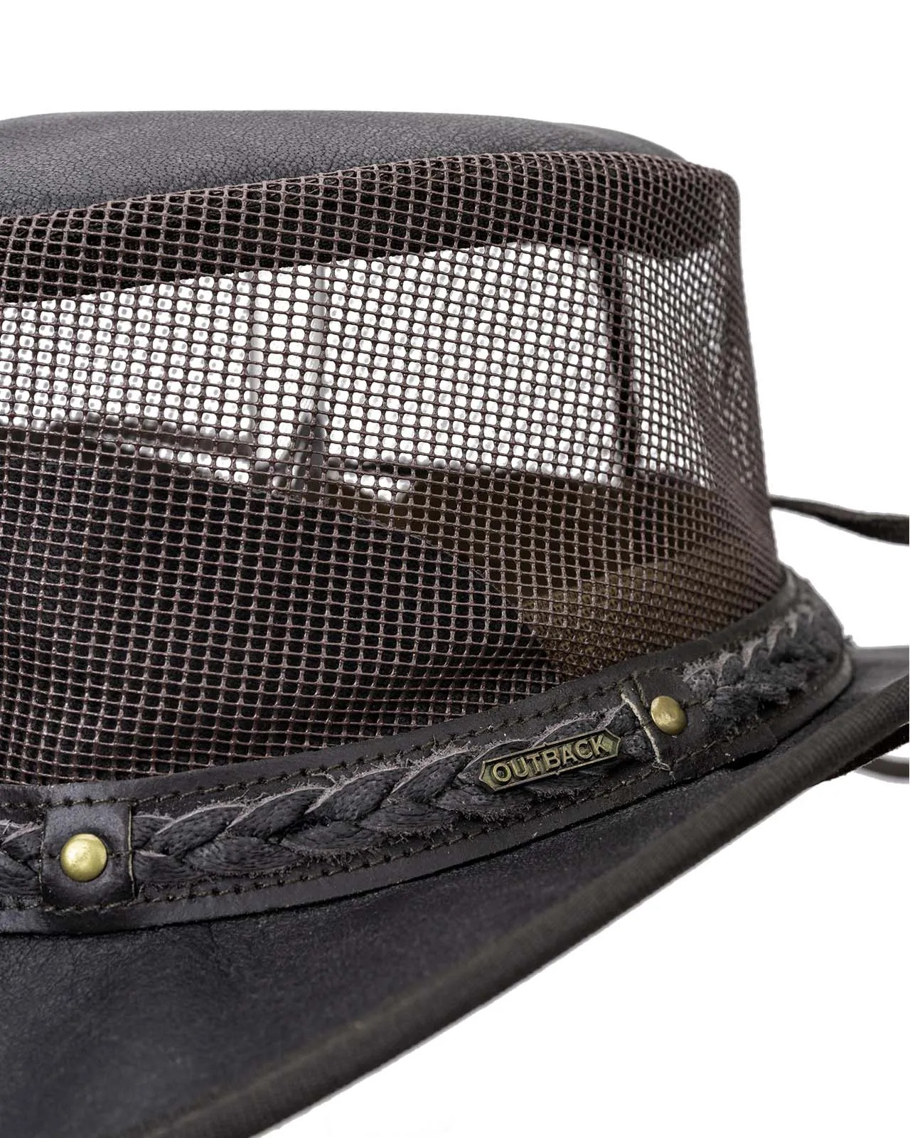 Wagga Wagga with Mesh Leather Hat