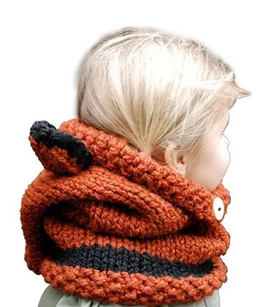 Warm Baby Girls Hats Handmade Kids Winter Wind Protection Hats