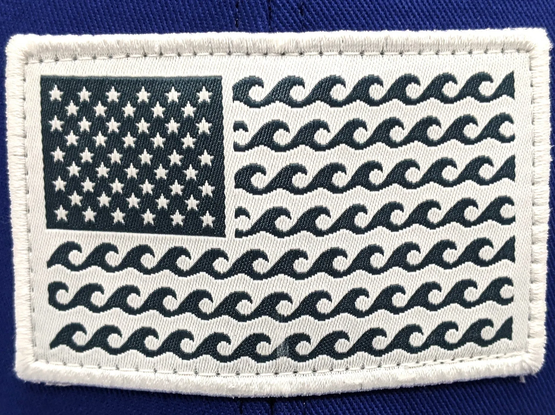 'Wave' Trucker Hat - Blue/Red