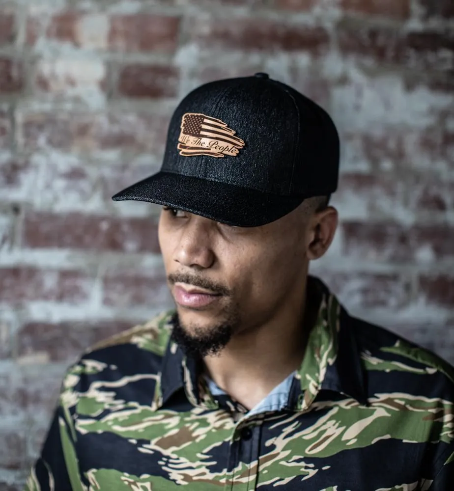 We The People Leather Patch Hat