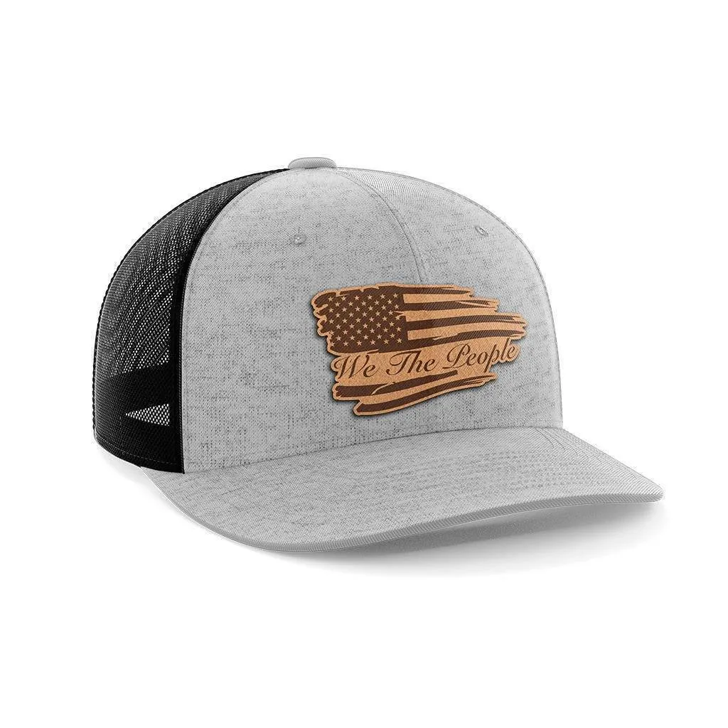 We The People Leather Patch Hat