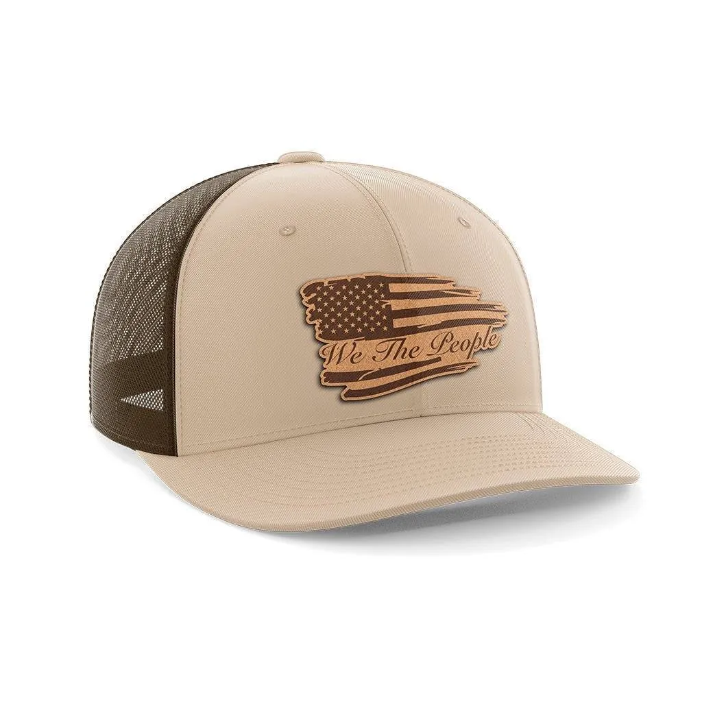 We The People Leather Patch Hat