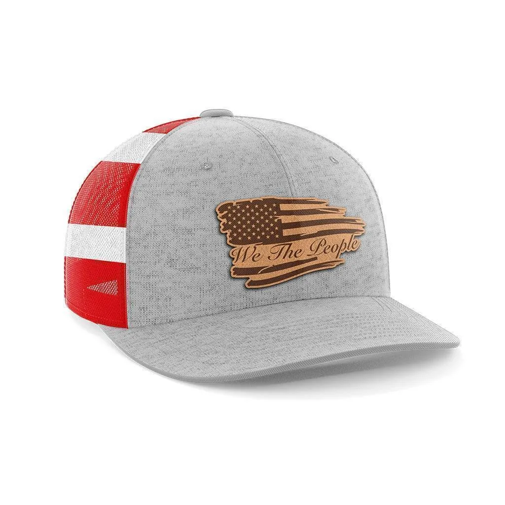We The People Leather Patch Hat