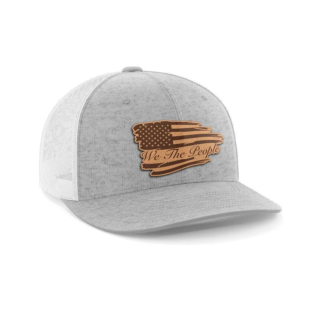 We The People Leather Patch Hat