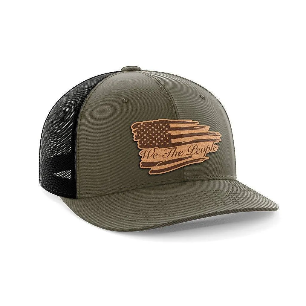 We The People Leather Patch Hat